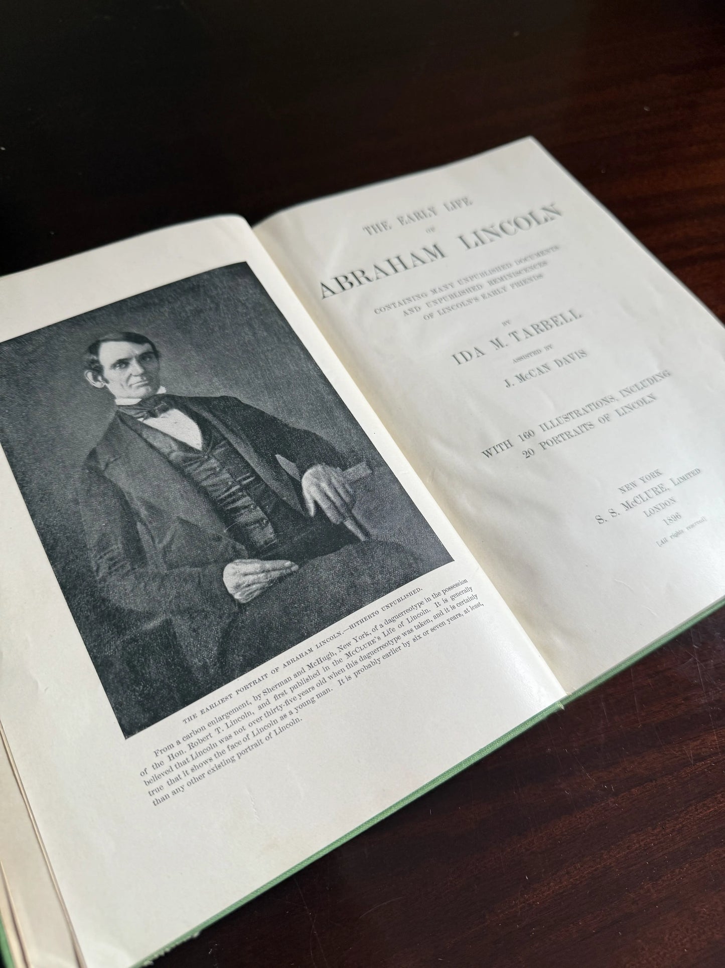 "The Early Life of Abraham Lincoln" by Ida Tarbell — 1896