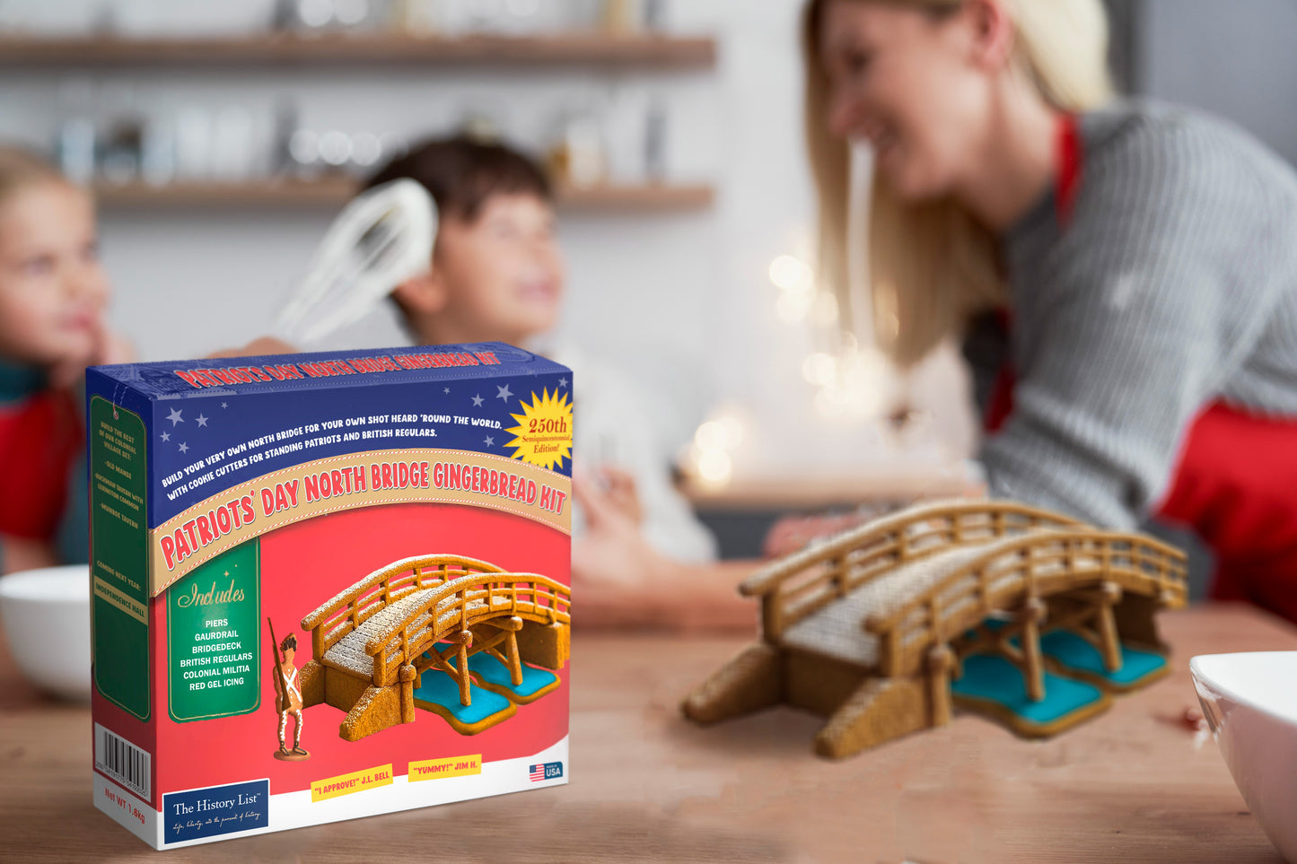 Patriots' Day North Bridge Gingerbread Kit — Special Edition for the 250th!