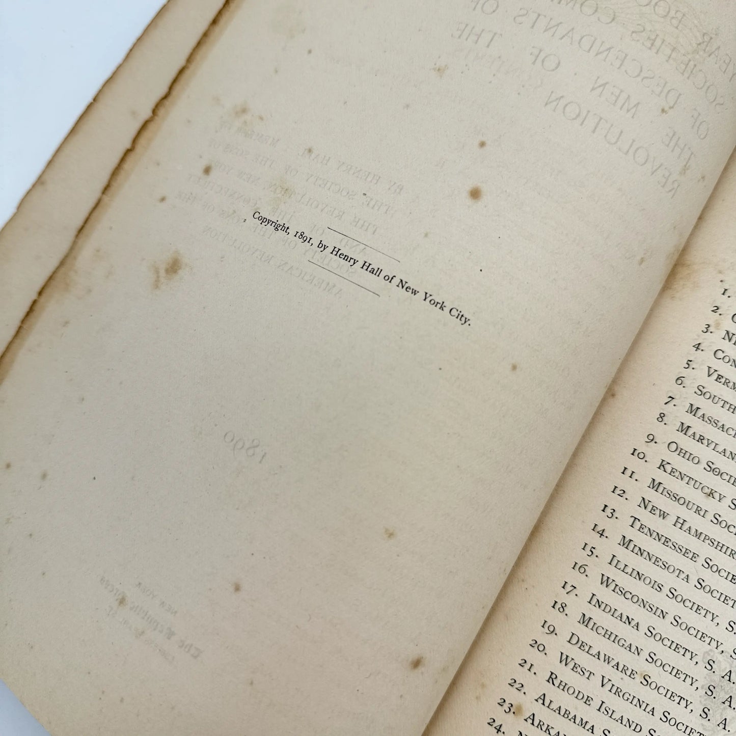 "Year Book of the Societies Composed of Descendants of the Men of the Revolution" by Henry Hall