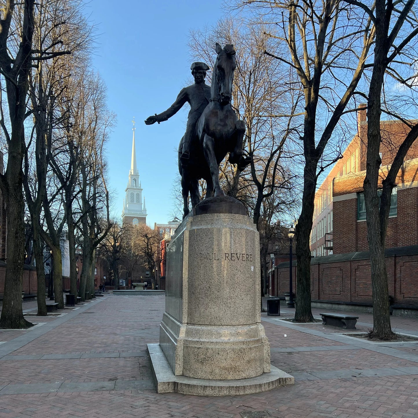 Paul Revere Desk Statue