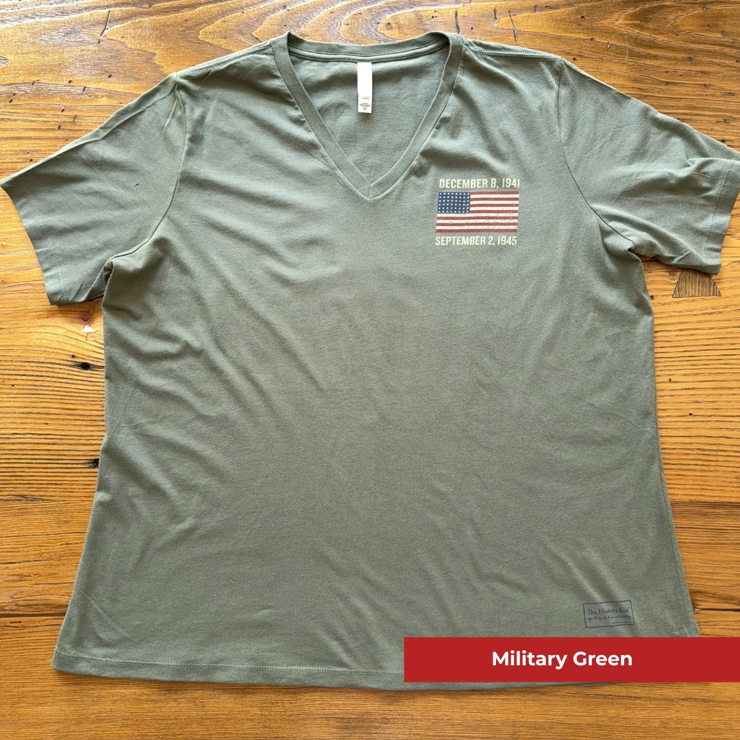 WWII Victory 80th Anniversary Women's V-neck shirt