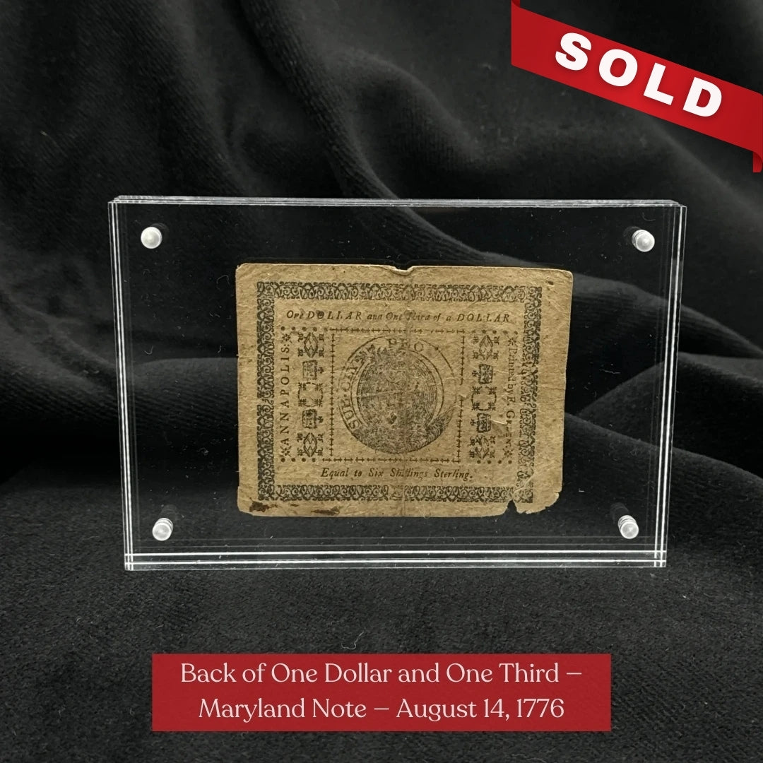 Colonial Currency from 1774 to 1786—Including one signed by a signer of the Declaration