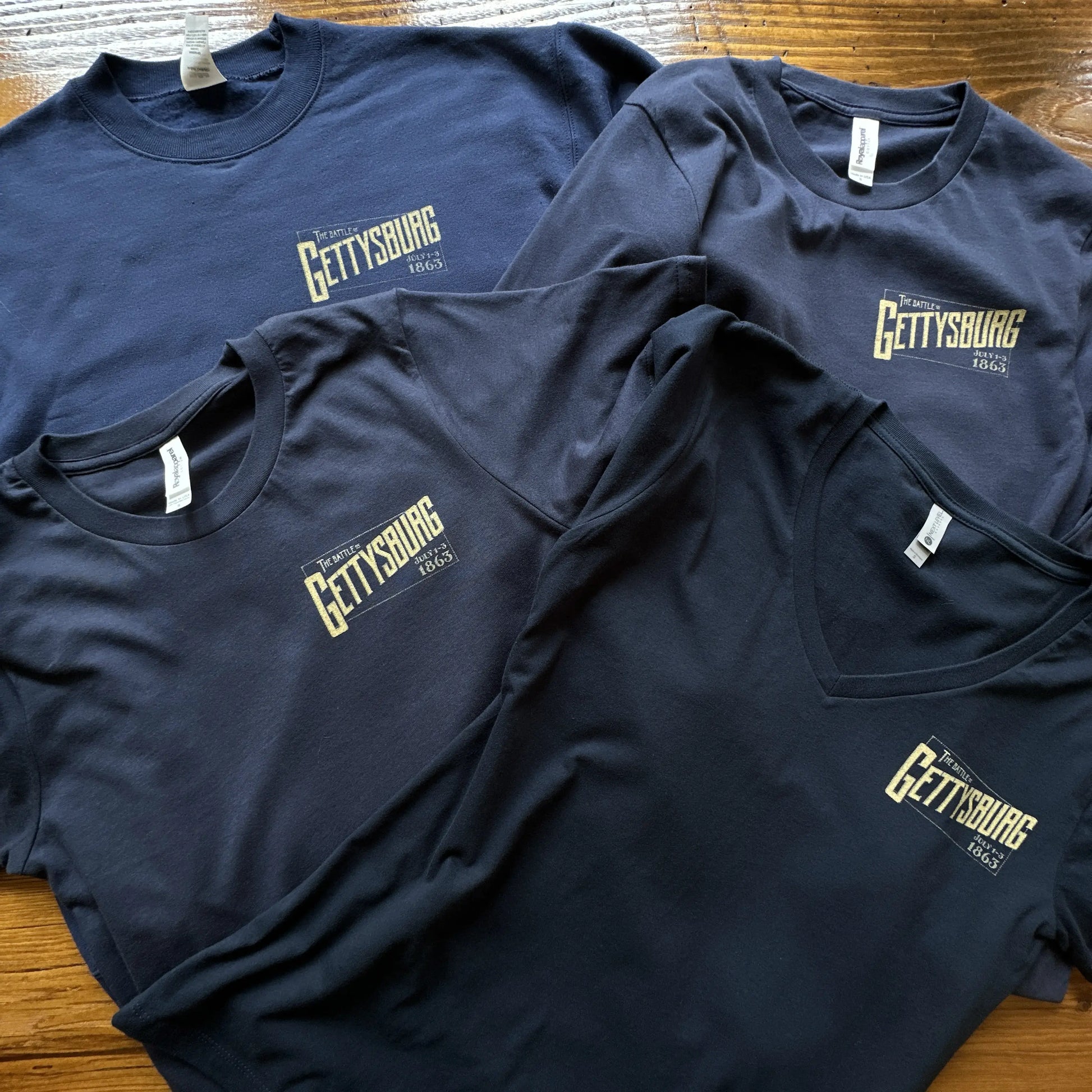 "The Battle of Gettysburg" Shirts from The History List Store.