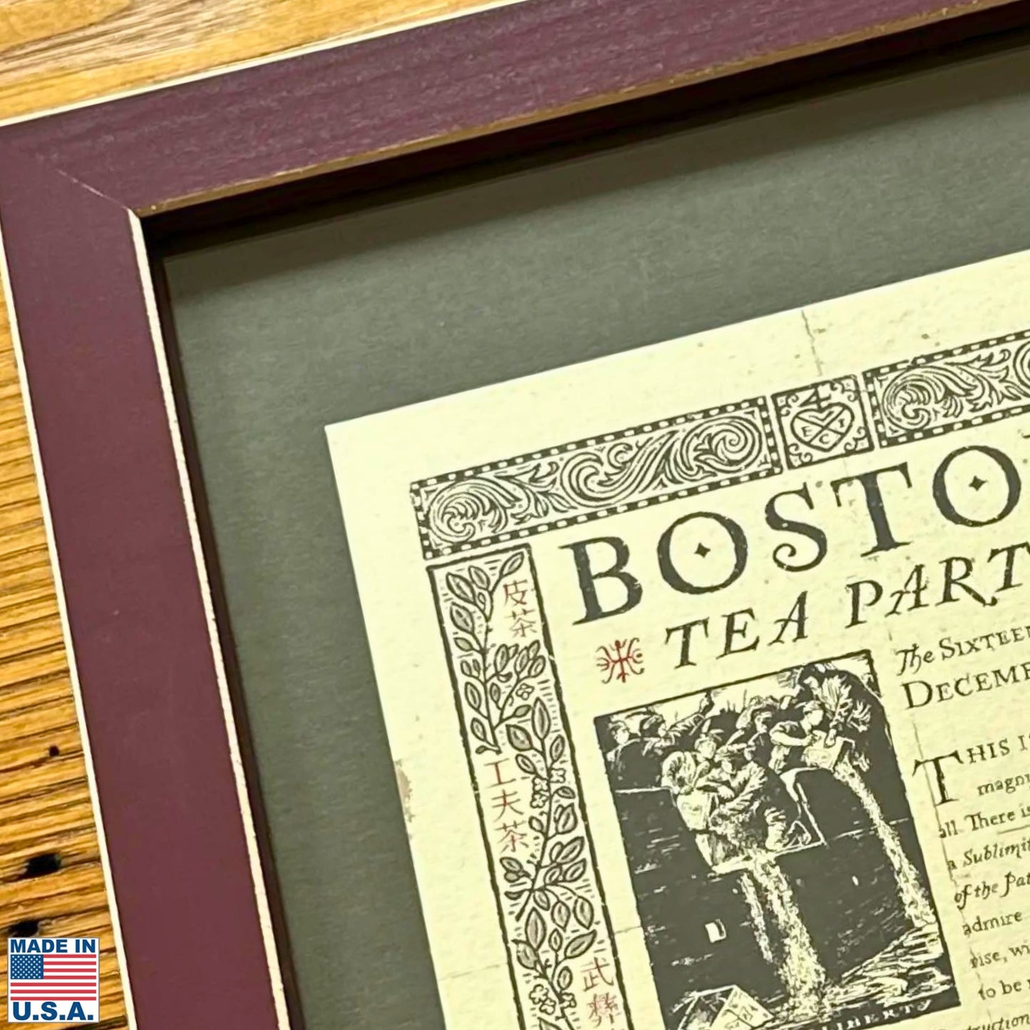 Boston Tea Party 250th Anniversary Limited edition framed print