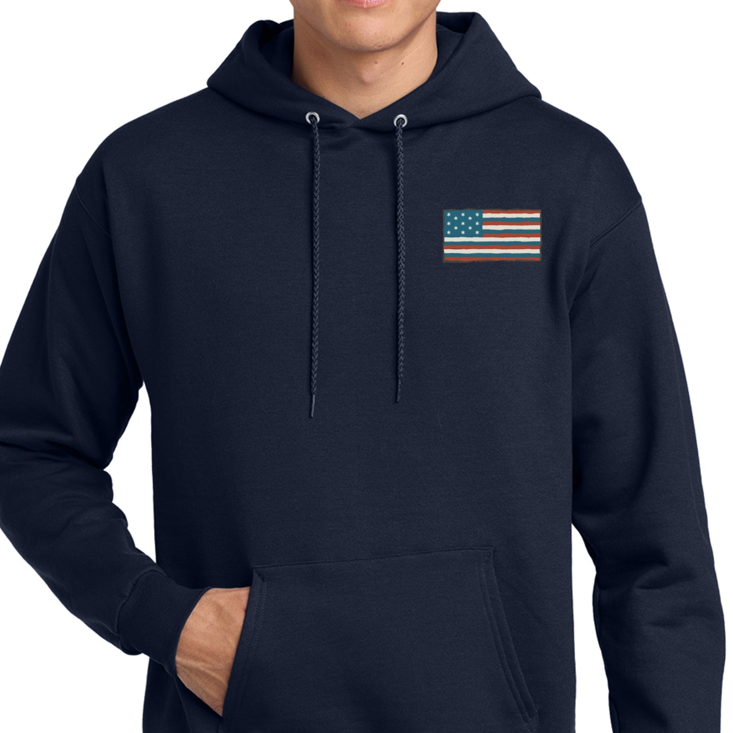"The Continental Navy" Hooded sweatshirt