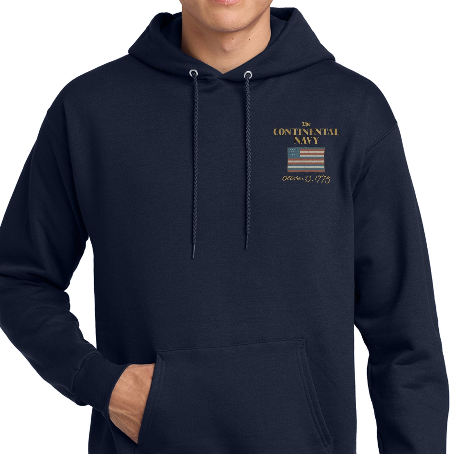 "The Continental Navy" Hooded sweatshirt