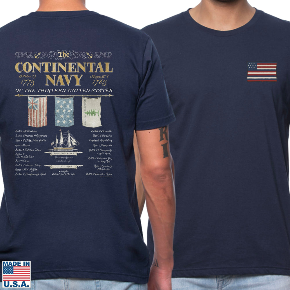 "The Continental Navy" Made in America Shirt from The History List store