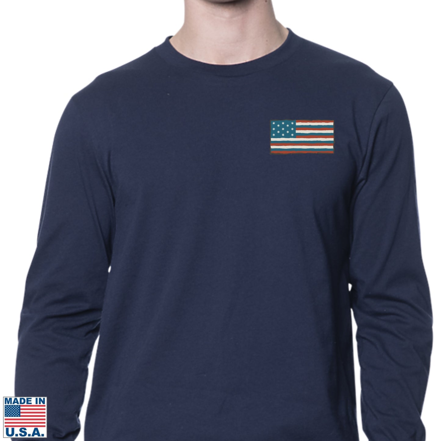 "The Continental Navy" Made in America Long-sleeved Shirt