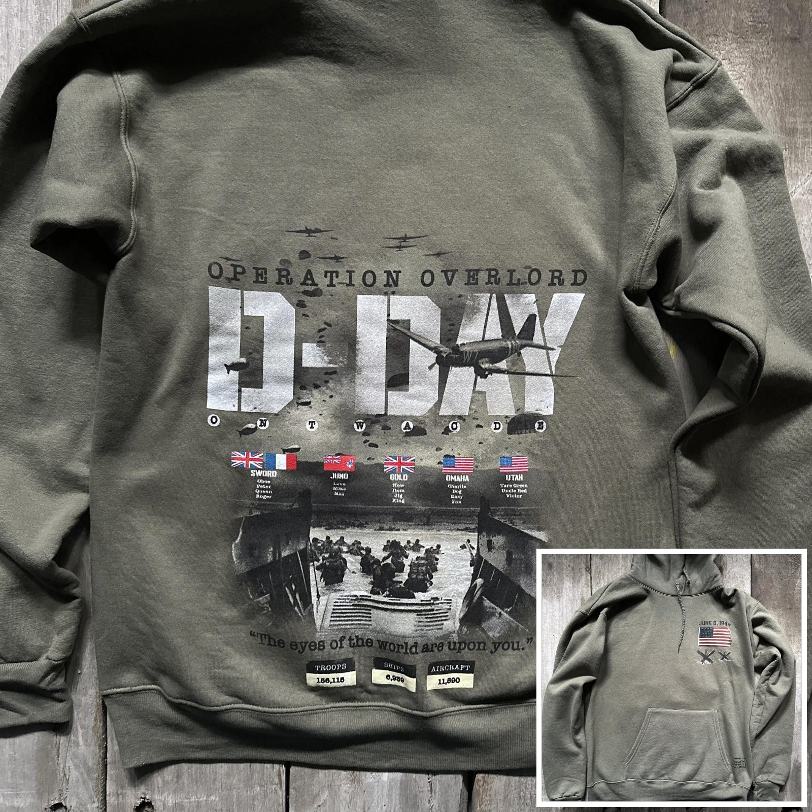 WWII Shirt D Day Hoodie Military History Lovers The History List