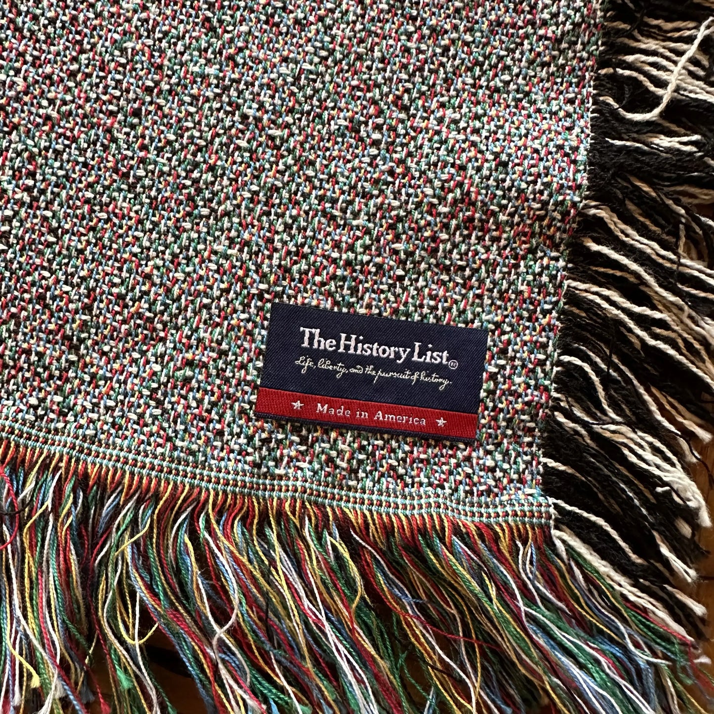 Made in America tag of the D-Day Operation Overlord Woven Blanket — Made in America from The History List store