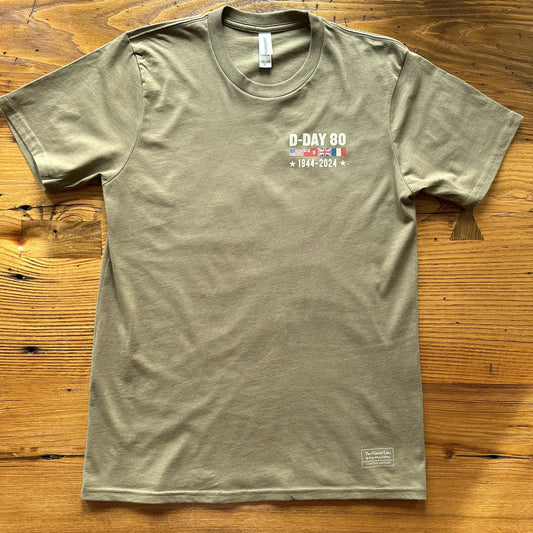 D-Day 80th Anniversary Made in America Shirt from The History List Store.