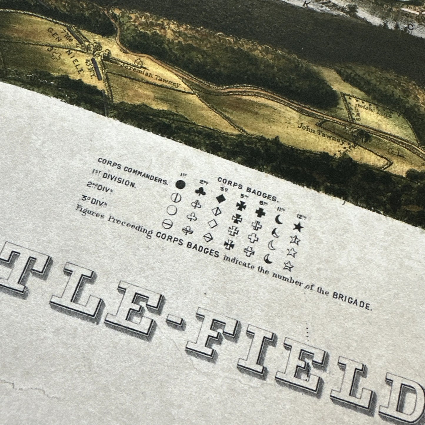 Famous Gettysburg print — In color — 24" x 36" Archival reproduction