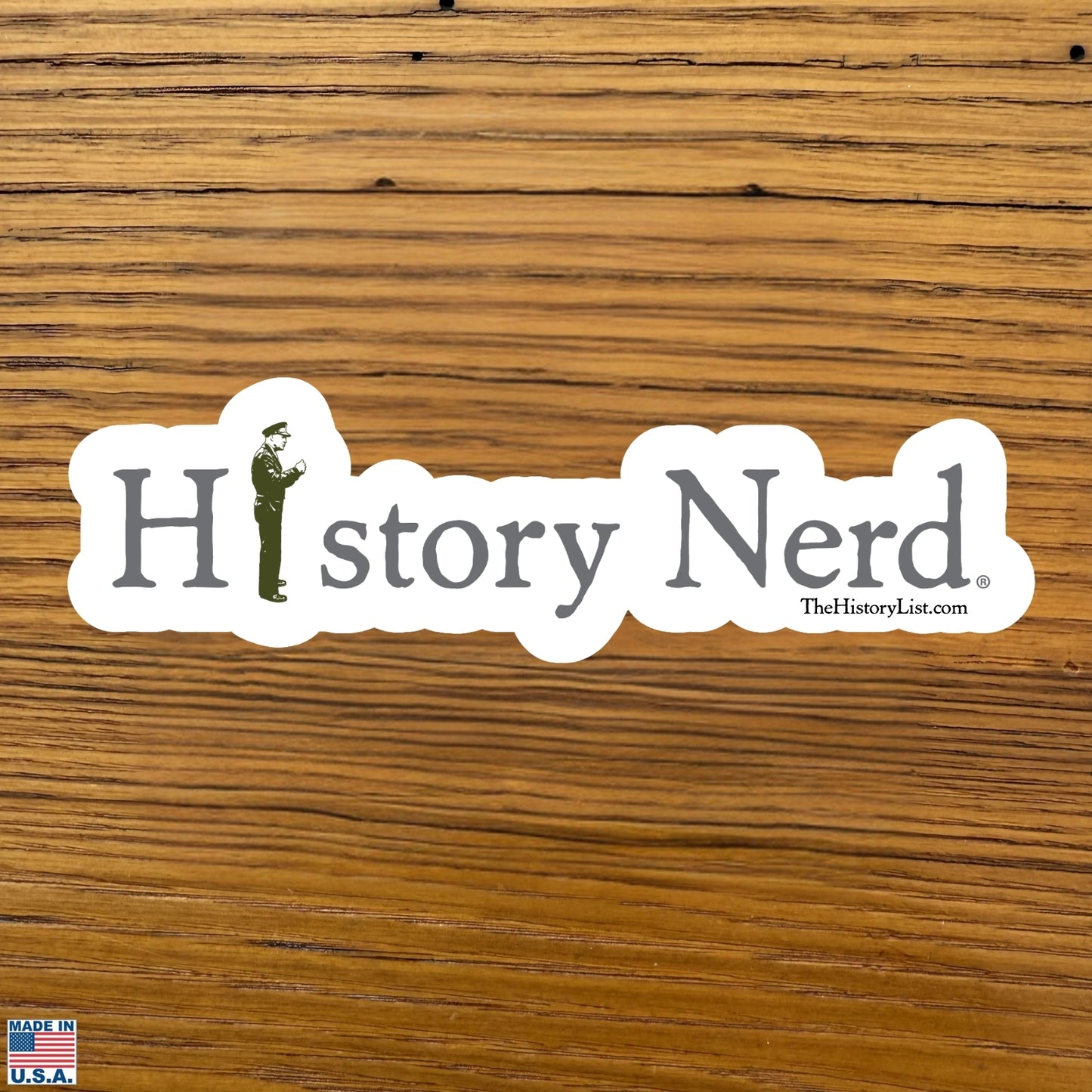 HISTORY NERD® Sticker with General Dwight D. Eisenhower (“Ike”)