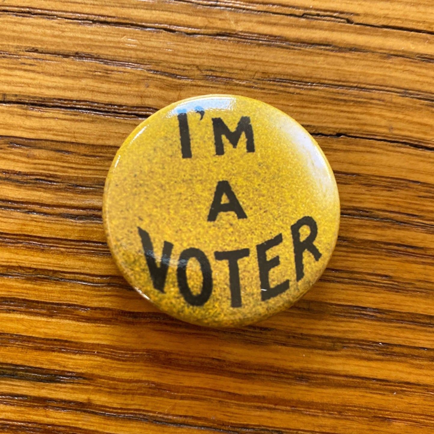 "I'm a Voter" Button pin from The History List store