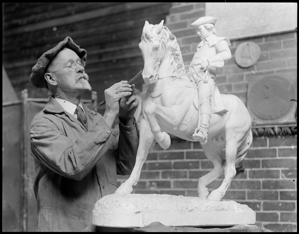 Paul Revere Desk Statue