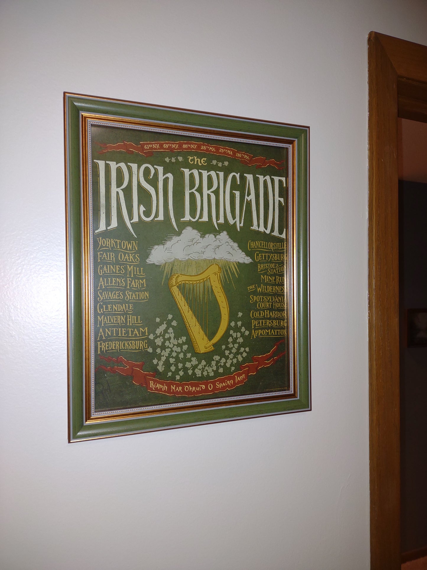 The Civil War "Irish Brigade" as a small poster