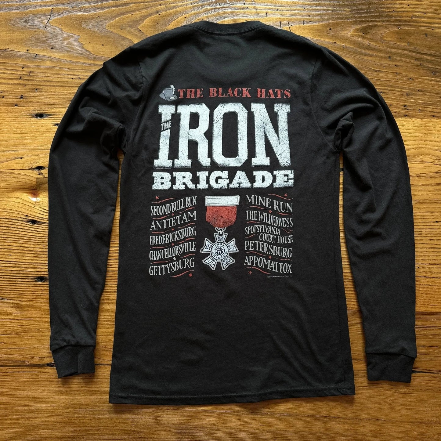 Back of The Civil War "Iron Brigade" Long-Sleeved Shirt Made in America from The History List Store.