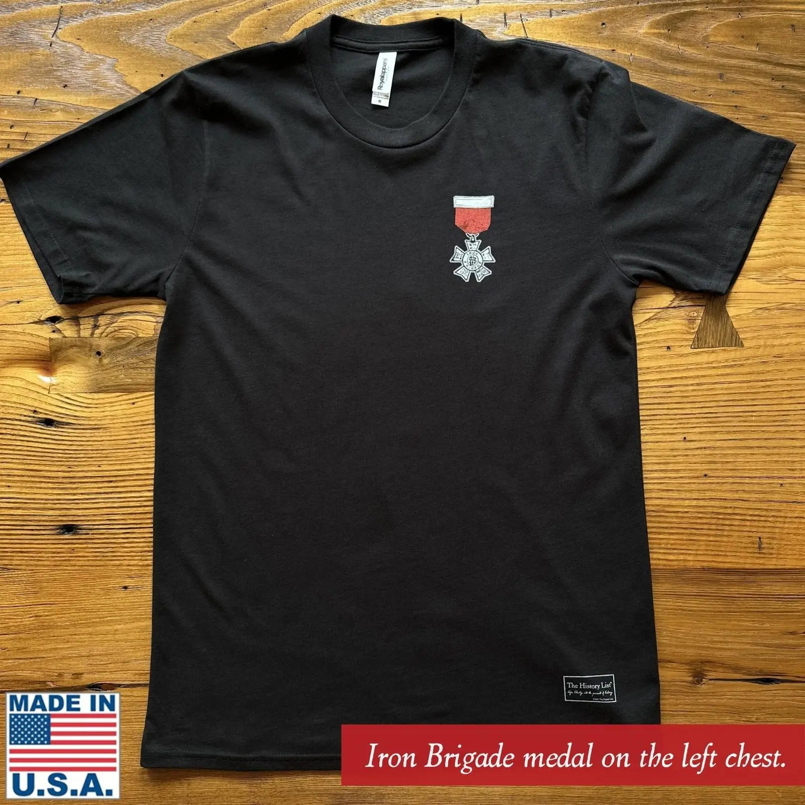 New front of The Civil War "Iron Brigade" Shirt Made in America from The History List store