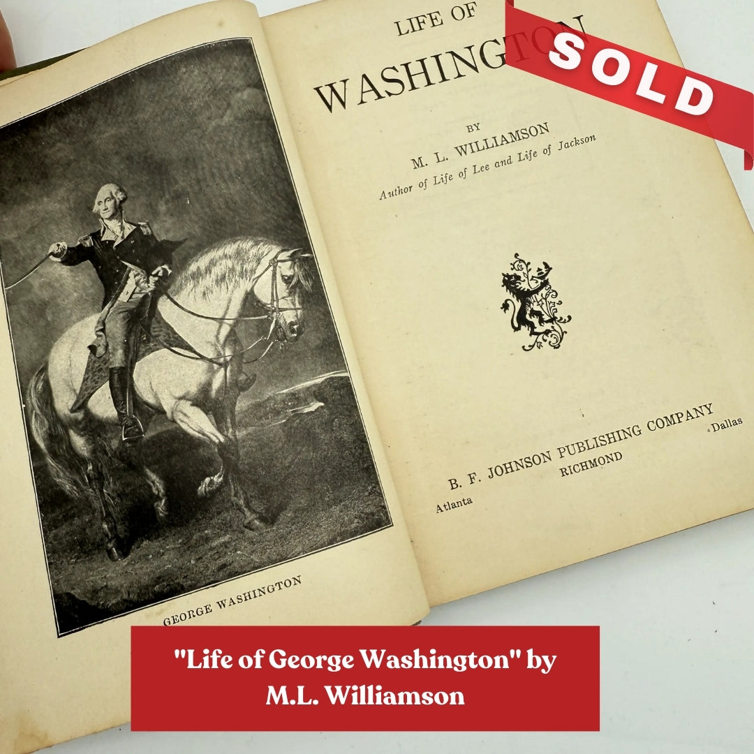 Six books about the life of George Washington from 1887 to 1953 — For young adult readers
