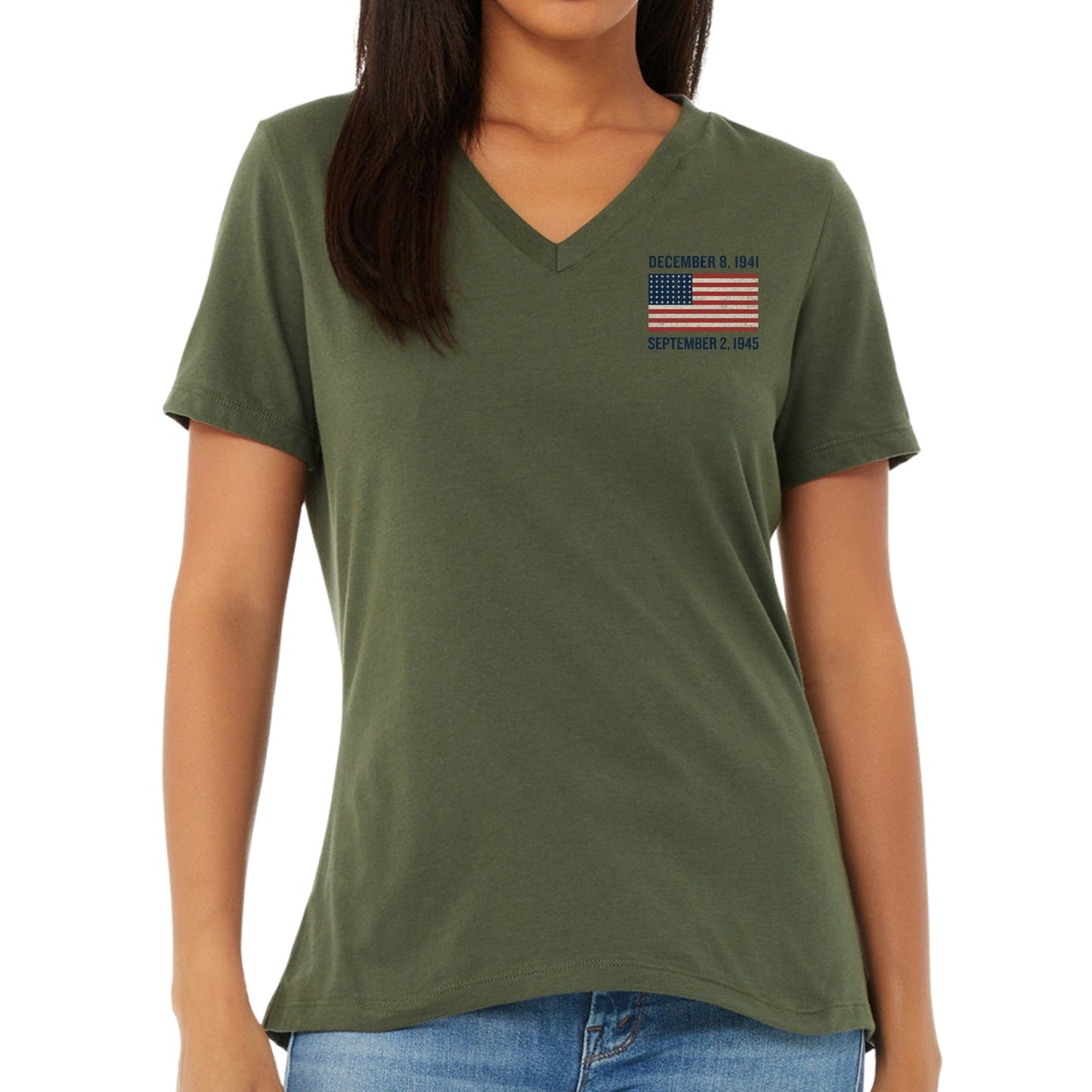 General George S. Patton — Our original design on a women's v-neck