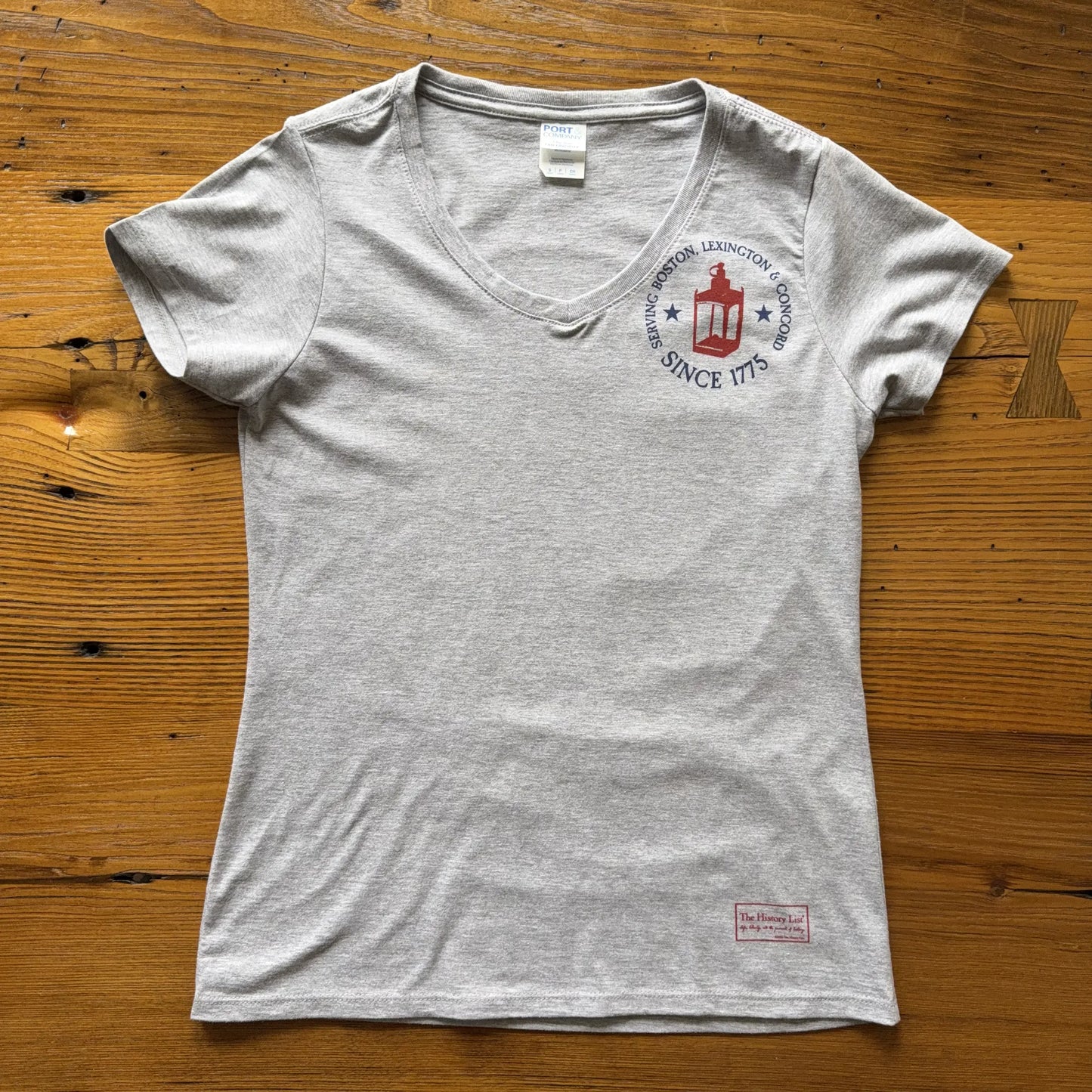 "Prescott, Revere, and Dawes Express Delivery Service" Women's fitted v-neck shirt from The History List Store.
