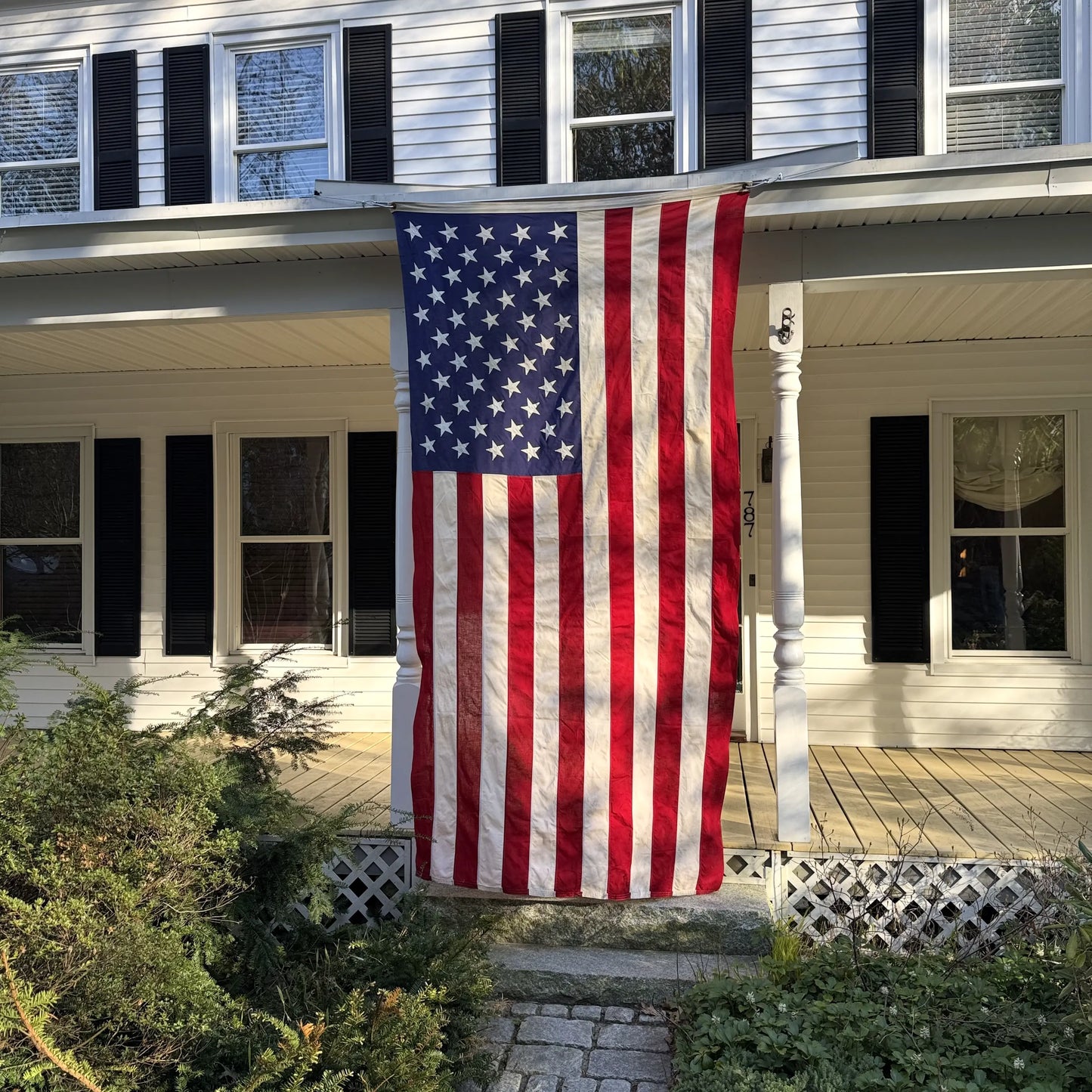 Large 50 Star Flag with sewn stars — Made in America