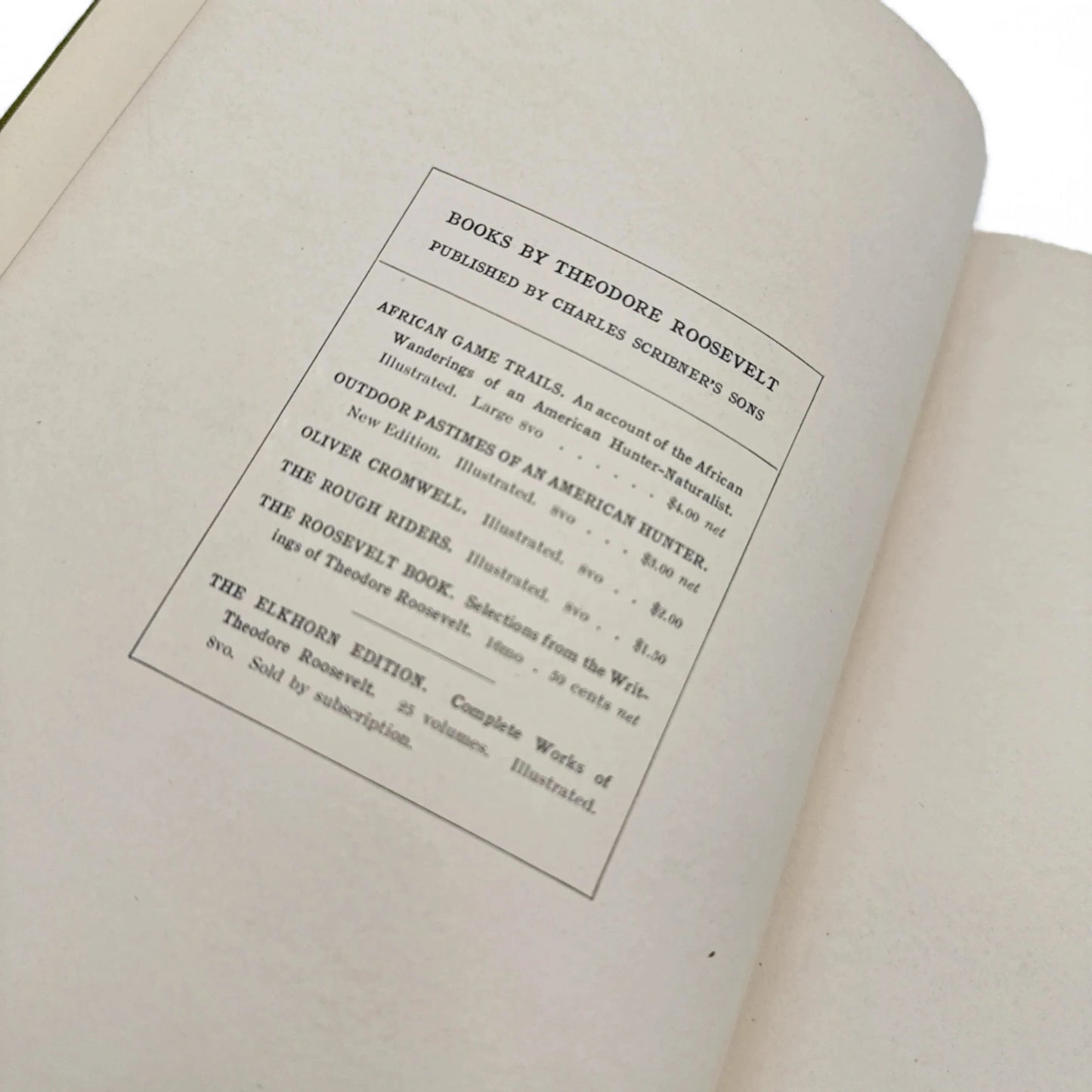 "African Game Trails" by Theodore Roosevelt