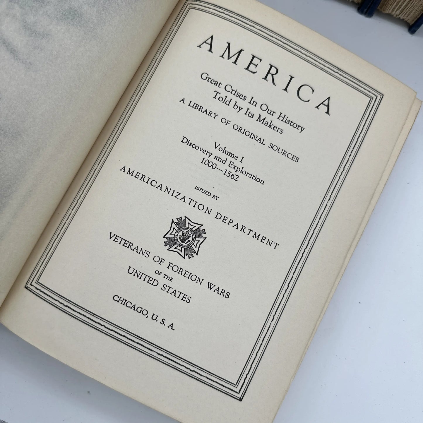 12-volume set, "America: Great Crises In Our History Told by Its Makers" — Complete set in excellent condition