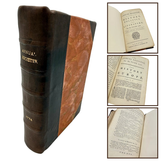 The Annual Register, Or a View of the History, Politics and Literature, For the Year 1776