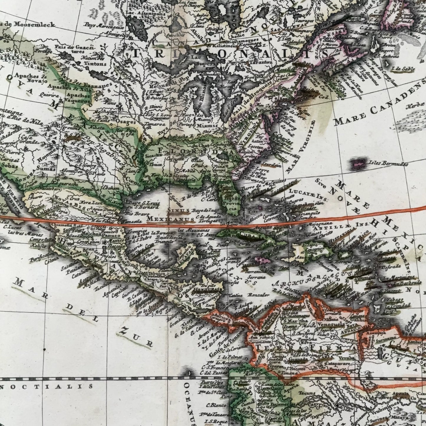 "Totius Americae Septentrionalis et Meridionalis" — Map of America — c1710