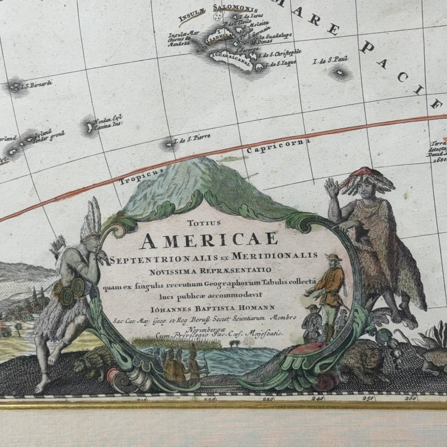 "Totius Americae Septentrionalis et Meridionalis" — Map of America — c1710
