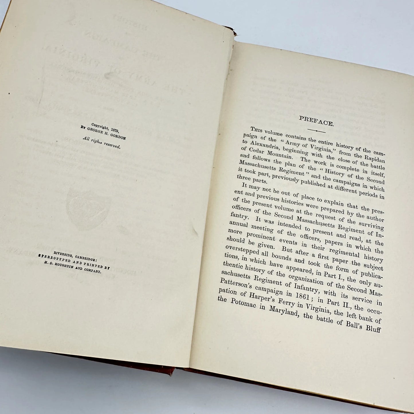 “The Army of Virginia: From Cedar Mountain to Alexandria" by George H. Gordon
