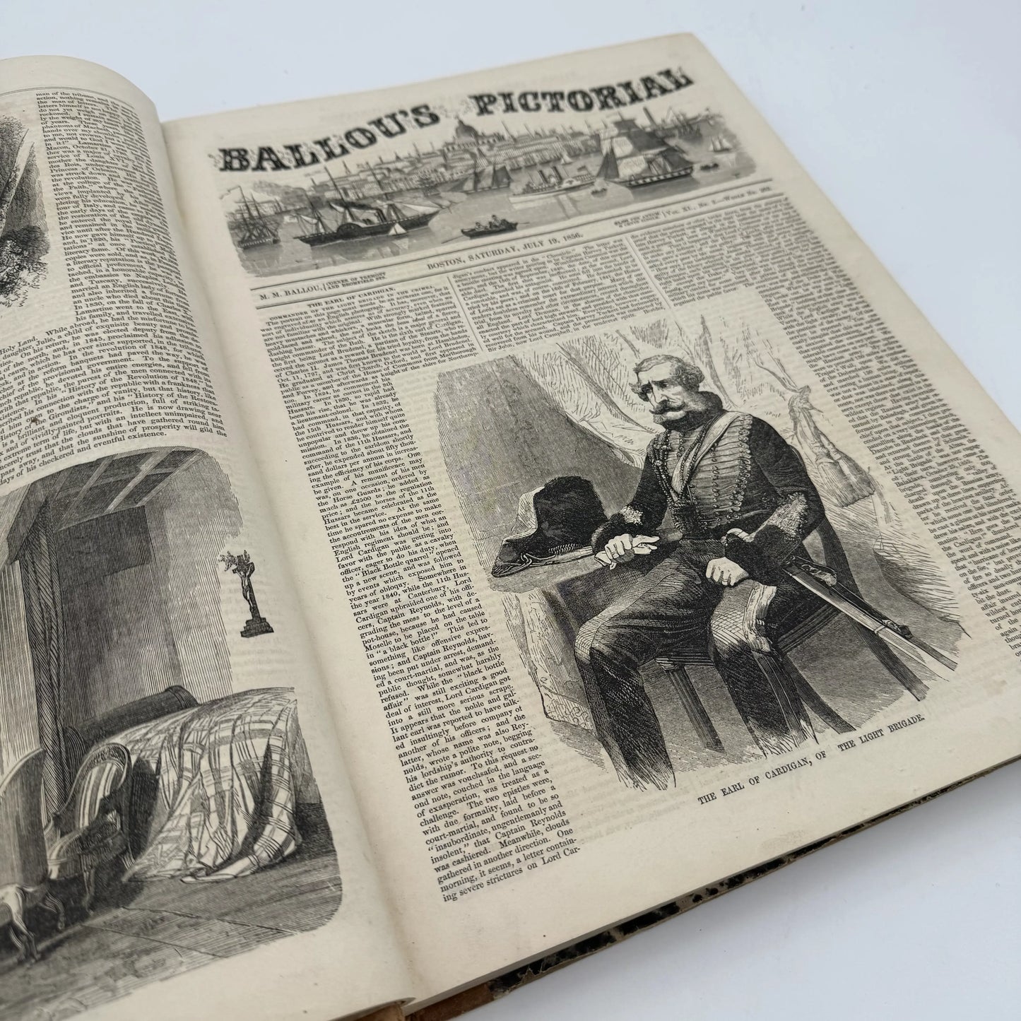 "Ballou's Pictorial Drawing-Room Companion" — From July to December 1856 — In a bound volume