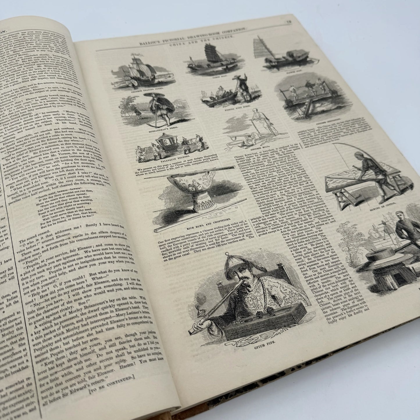 "Ballou's Pictorial Drawing-Room Companion" — From July to December 1856 — In a bound volume