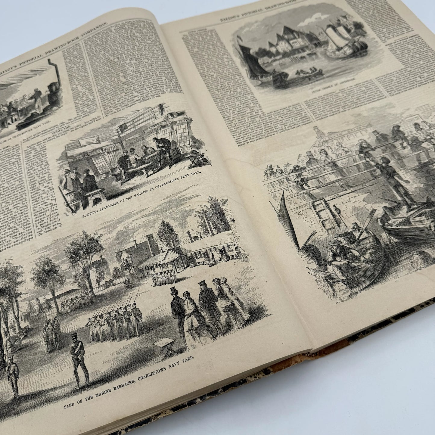 "Ballou's Pictorial Drawing-Room Companion" — From July to December 1856 — In a bound volume