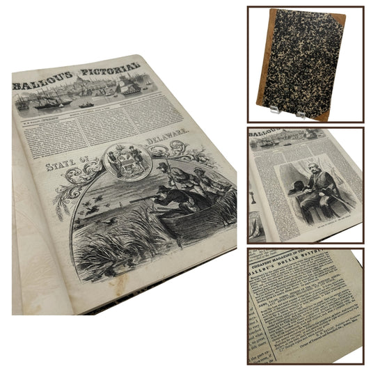 "Ballou's Pictorial Drawing-Room Companion" — From July to December 1856 — In a bound volume