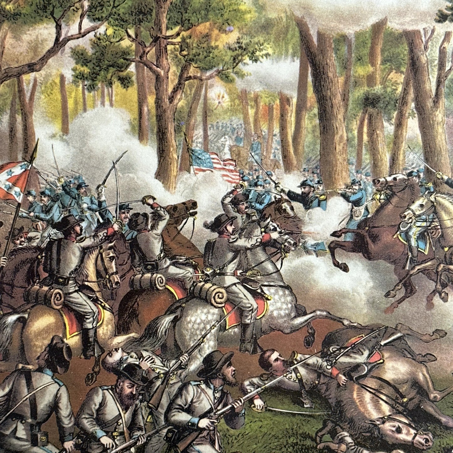 The Battle of the Wilderness - framed print