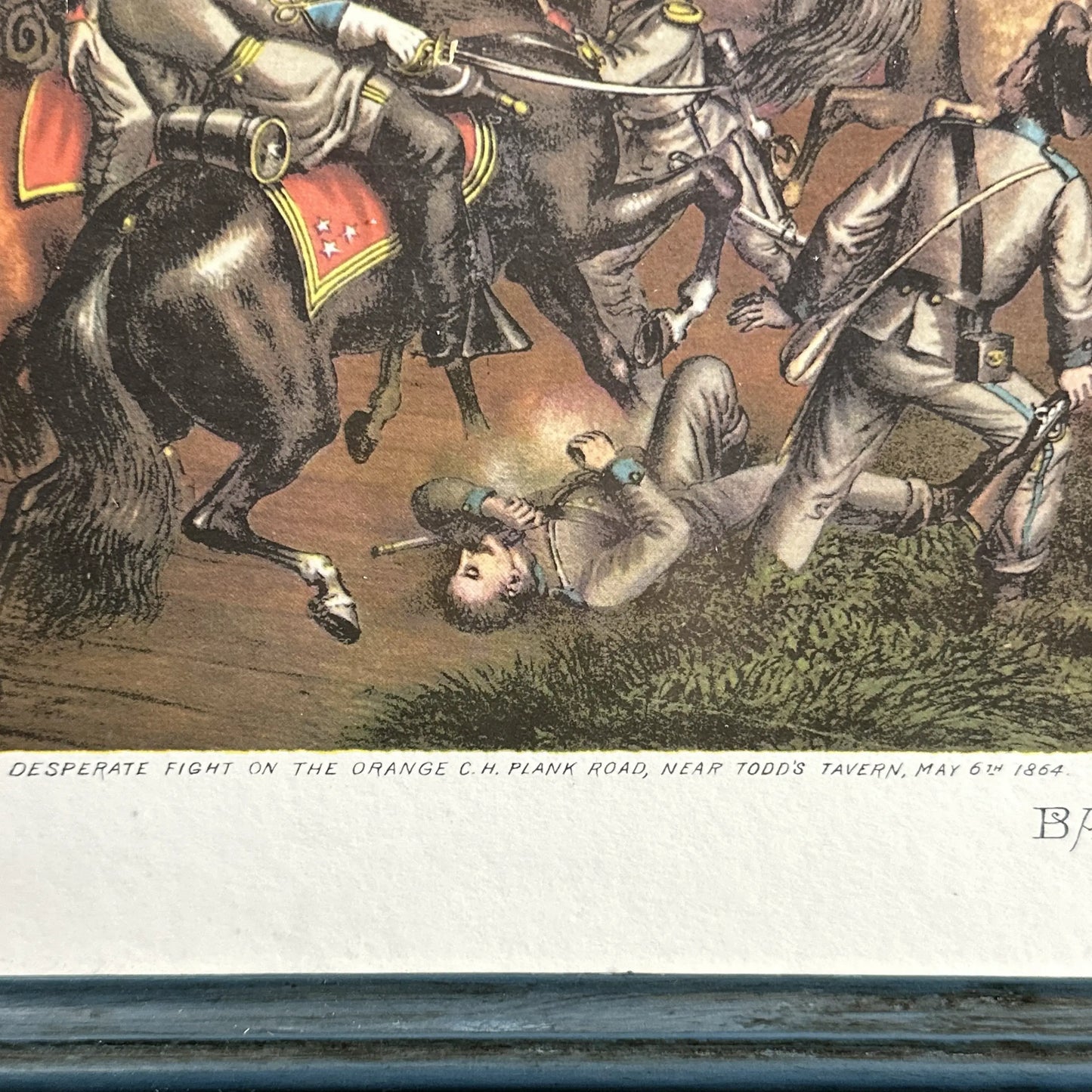 The Battle of the Wilderness - framed print