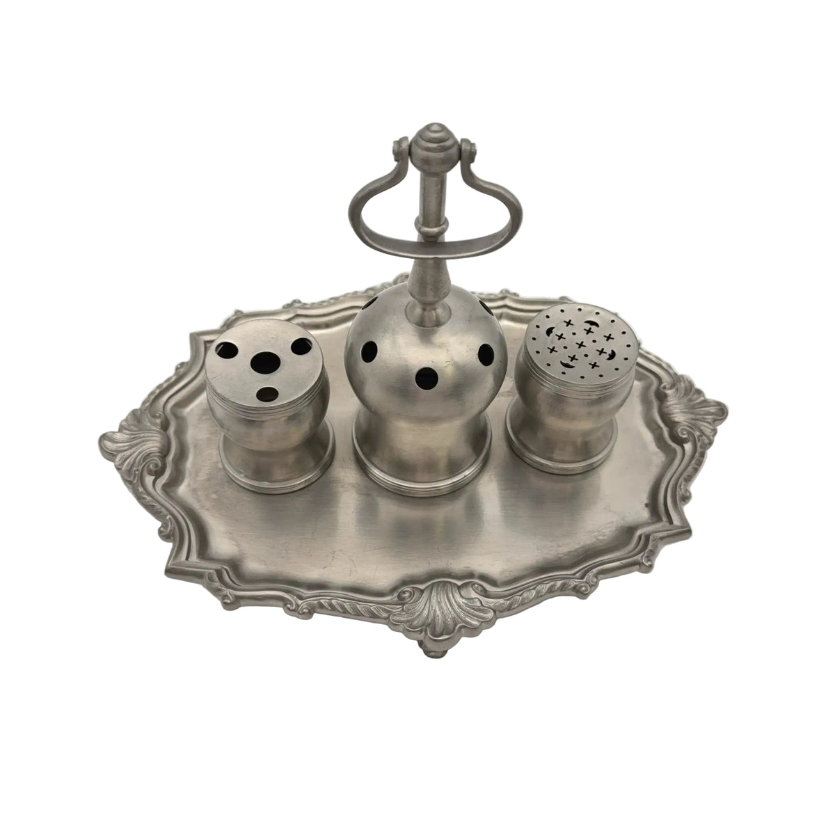 Philip Syng Inkstand in Satin Pewter Finish — Official Independence Hall Ink Stand Reproduction for the Bicentennial