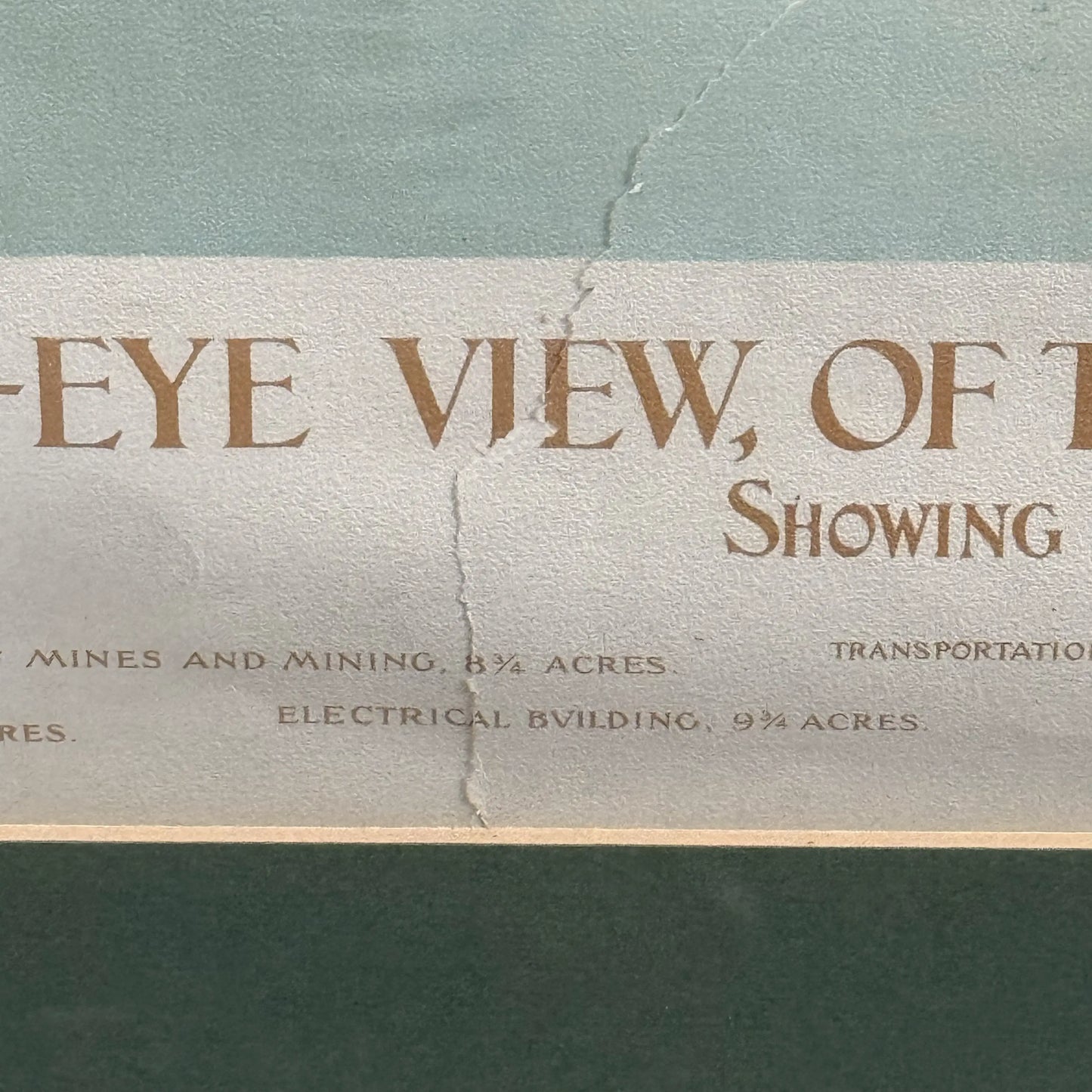 "Official Birds-eye View of the Columbian Exposition; Chicago U.S.A. 1893" — Framed