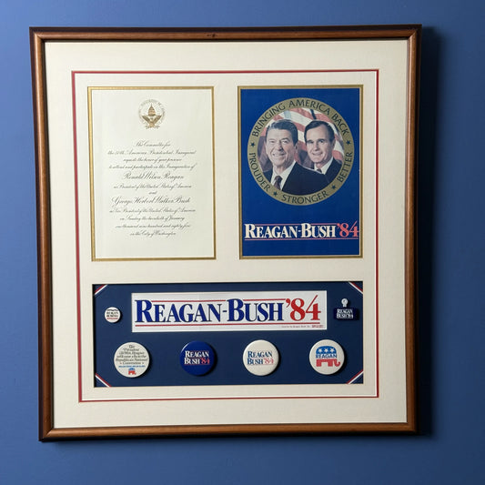 Reagan and Bush Campaign and Inauguration Collection — Framed
