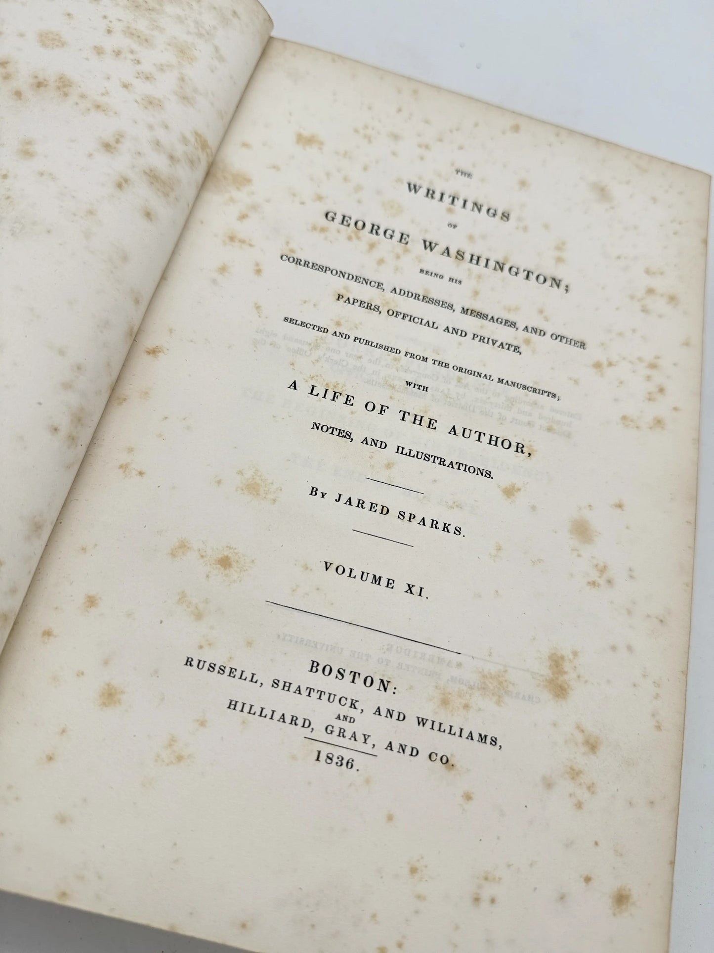 "The Writings of George Washington" by Jared Sparks