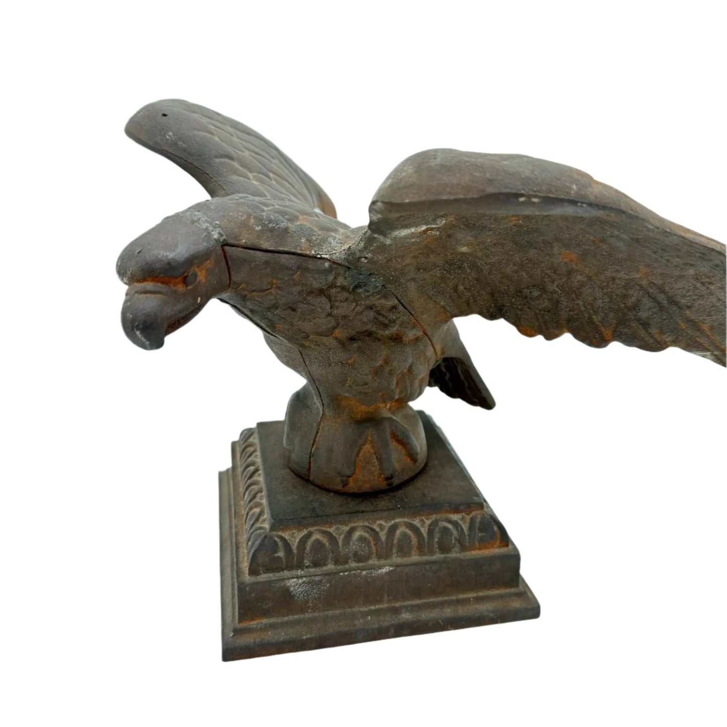 Side view of the Cast Iron Eagle from The History List store.