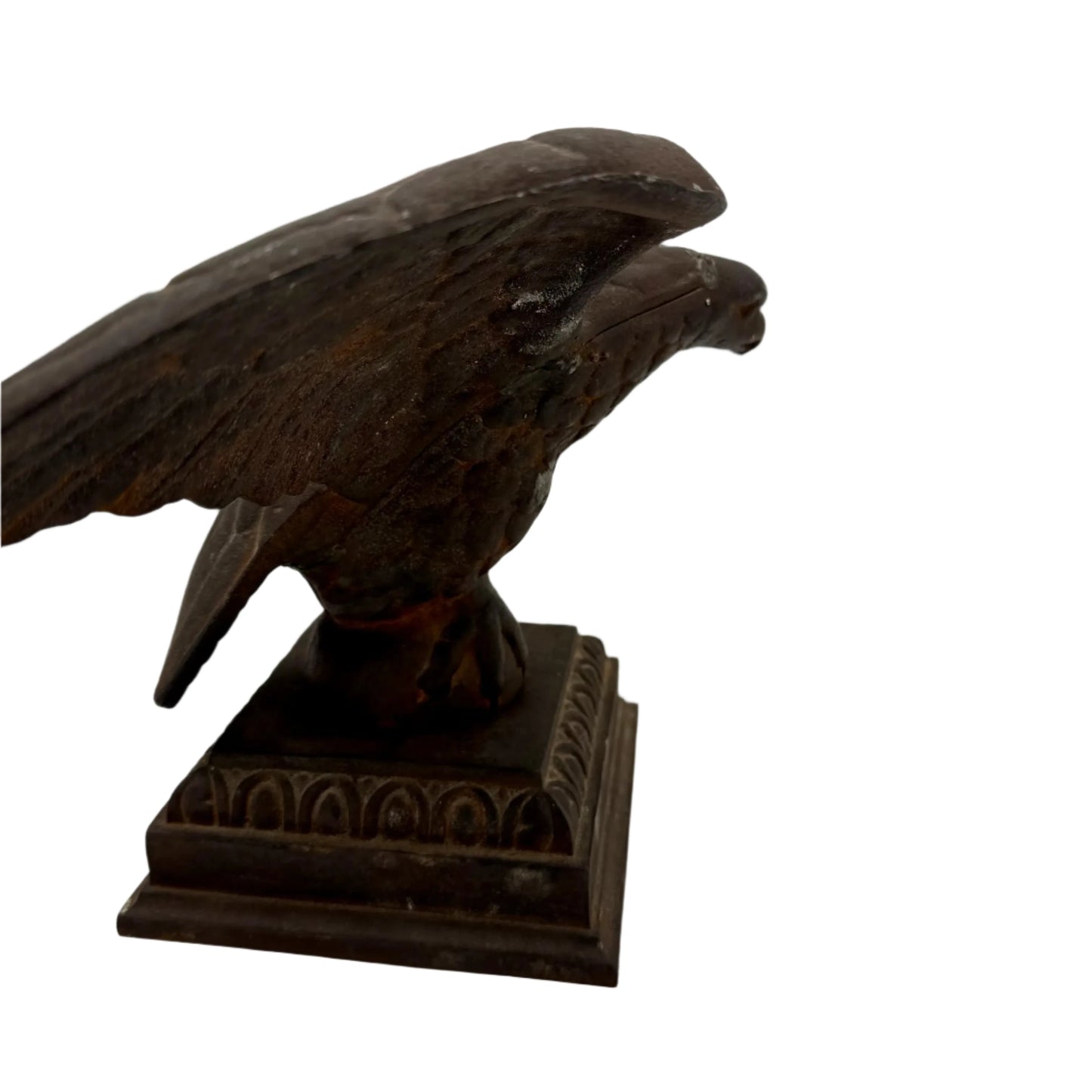 Side view of the Cast Iron Eagle from The History List store.