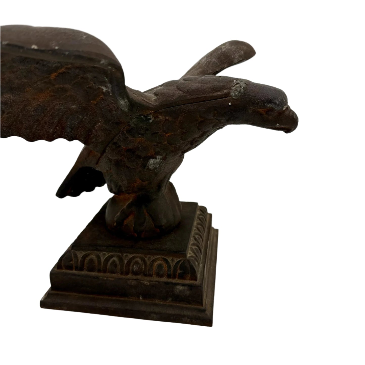 Side view of the Cast Iron Eagle from The History List store.