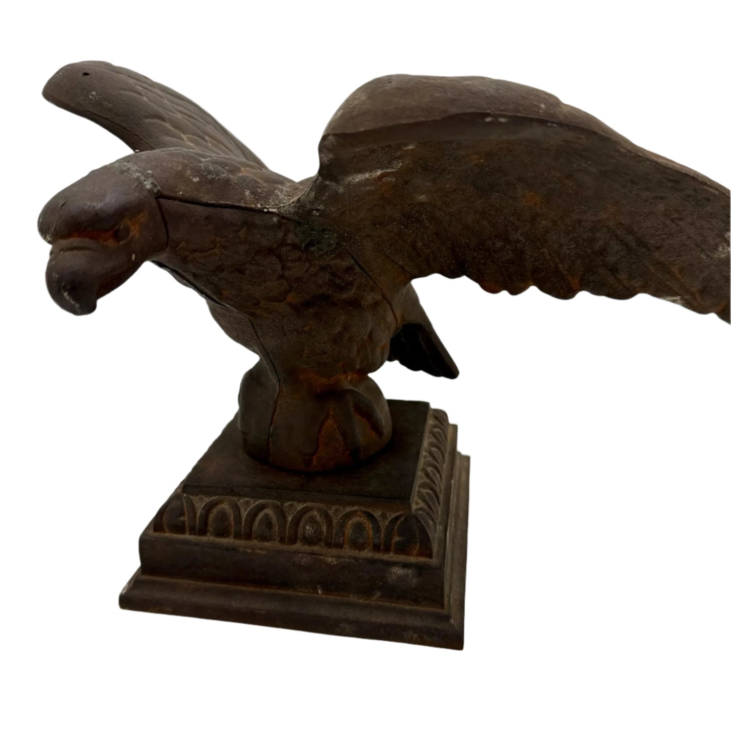 Side view of the Cast Iron Eagle from The History List store.