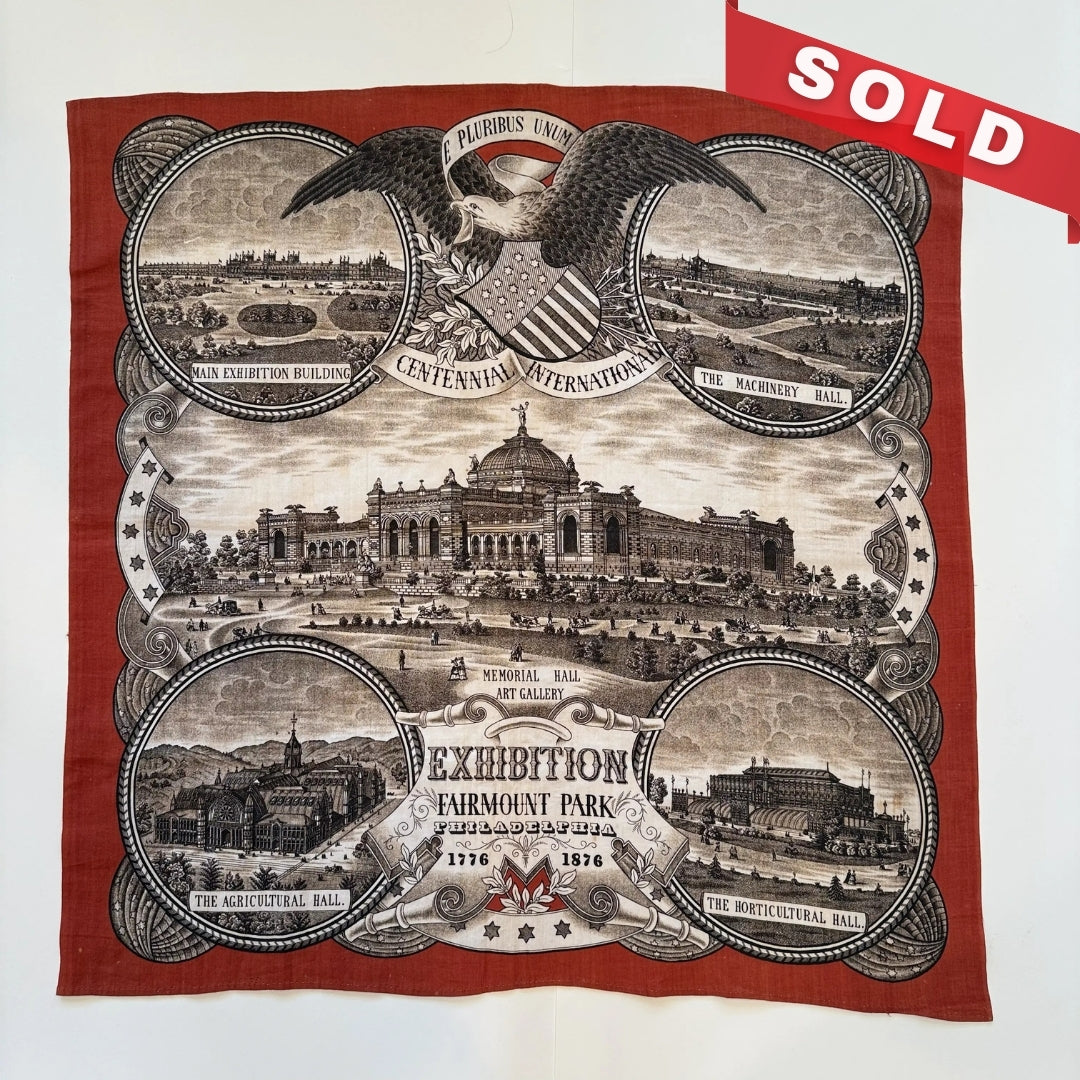 1876 Centennial International Exhibition printed cloth