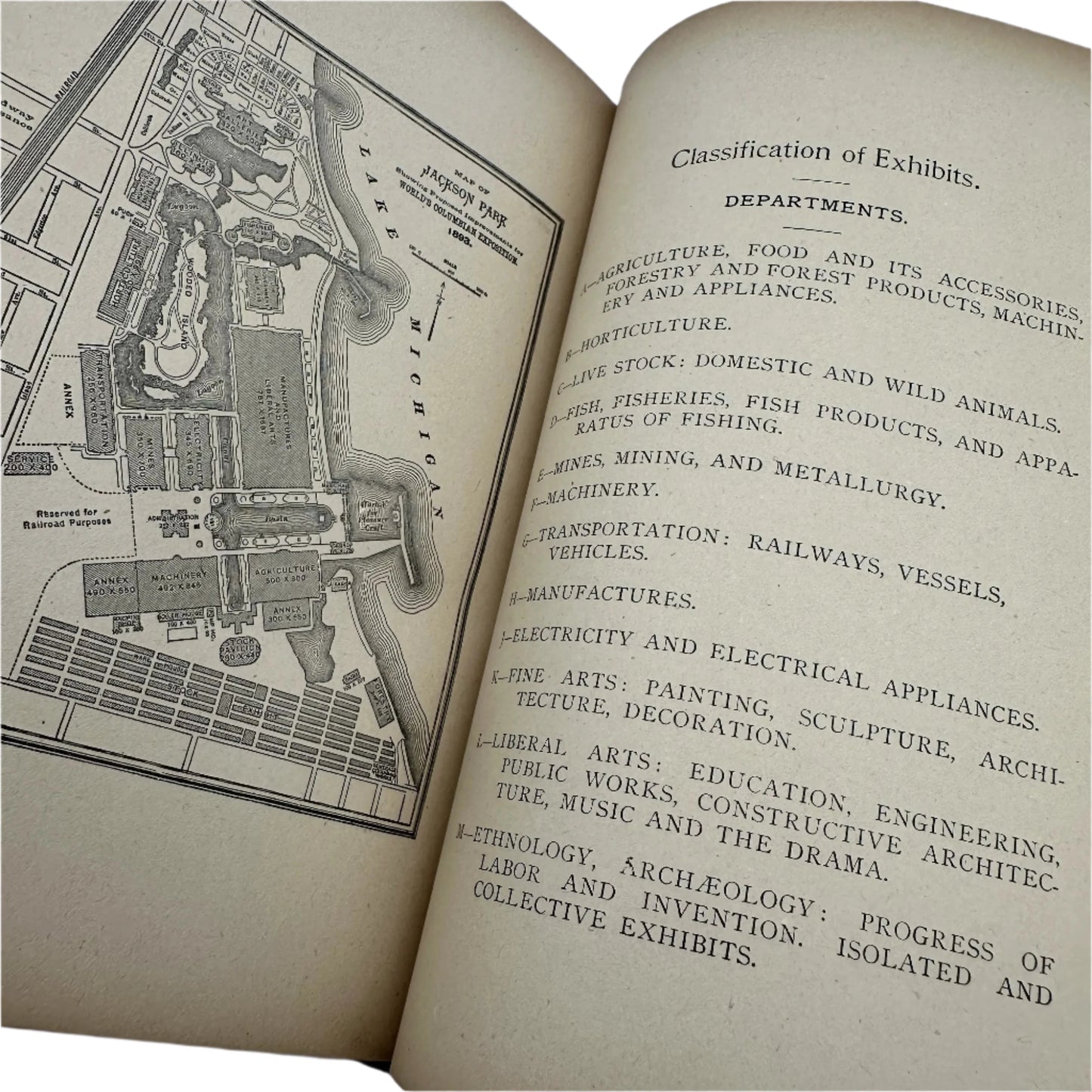 1893 "Artistic Guide to Chicago and the World's Columbian Exposition" with smaller blue book with images of Chicago