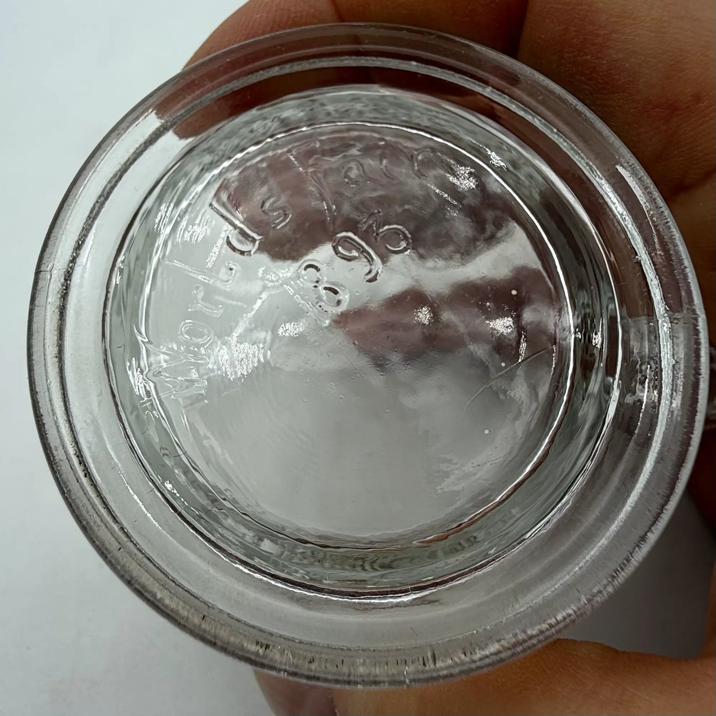 1893 Columbian Exposition Chicago World's Fair Small Pressed Glass Cup with Handle