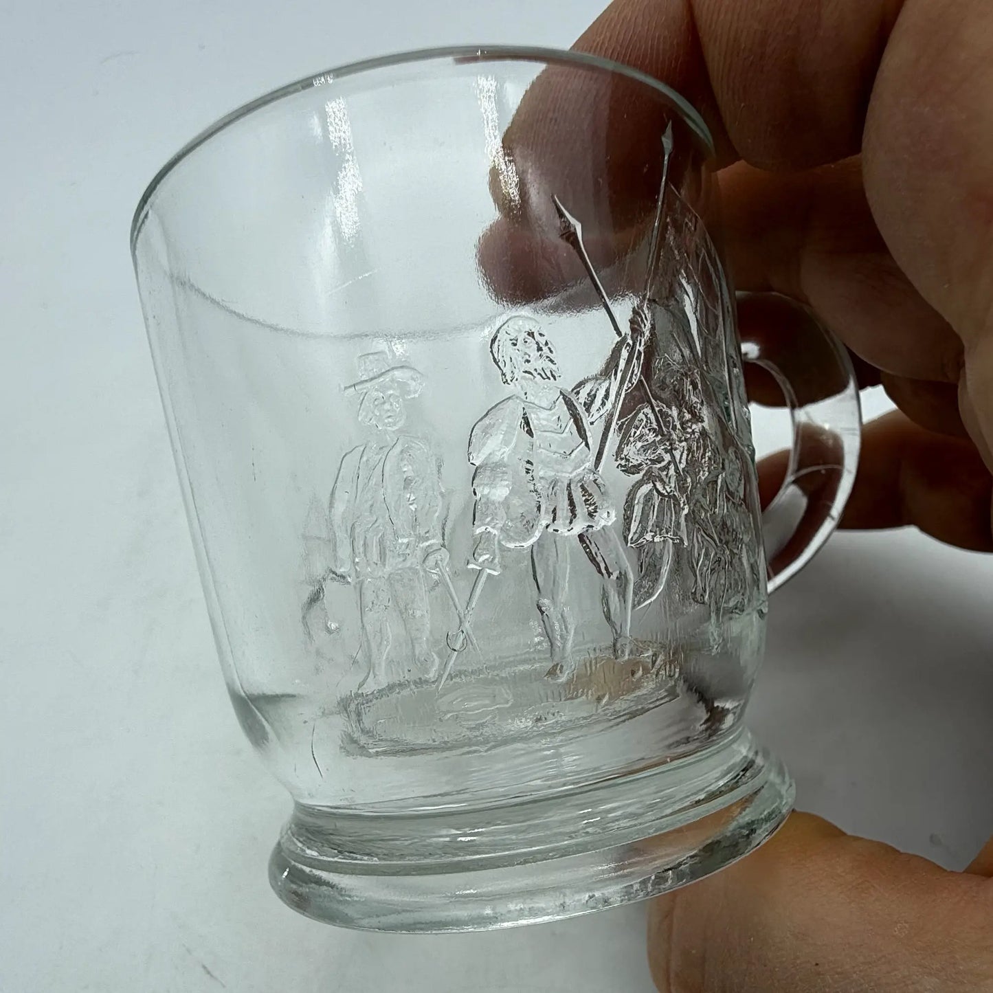 1893 Columbian Exposition Chicago World's Fair Small Pressed Glass Cup with Handle